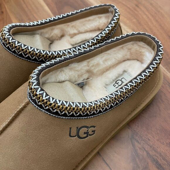 UGG Tasman Chestnut Classic Slipper Suede Flats | Men’s 12 | NEW main image 10